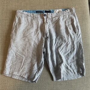 Amazon Light Gray Men's Flat Front Shorts